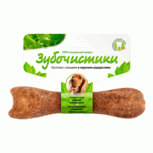 Зубочистики: косточка со вкусом морск.водорослей д/собак средн.пород, 95г