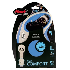 РУЛЕТКА FLEXI NEW Comfort L 5М ДО 60КГ РЕМЕНЬ СИНИЙ 52302/61302