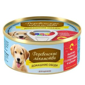Домашние обеды Вырезка говяжья с сердечками и цукини д/щ 100г