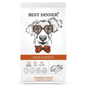 Best Dinner Dog Adult Sensible Medium/Maxi  утка с картофелем д/собак крупных и средних пород 12 кг.
