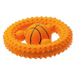 Игрушка (ZooOne) латекс L-418 "Баскетбольный руль" 12 см
