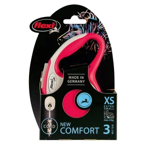 РУЛЕТКА FLEXI NEW COMFORT XS 3М ДО 8КГ ТРОС КРАСНЫЙ         50003