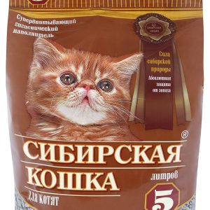 СИБИРСКАЯ КОШКА наполн.  5л Д/КОТЯТ (впитывающий)