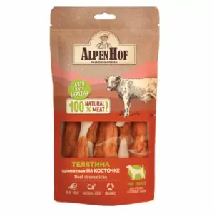 ЛАКОМСТВО AlpenHof ТЕЛЯТИНА АРОМАТНАЯ НА КОСТОЧКЕ Д/СОБАК 80Г A539