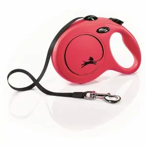 РУЛЕТКА FLEXI NEW Сlassic L 8М ДО 50КГ РЕМЕНЬ КРАСНЫЙ