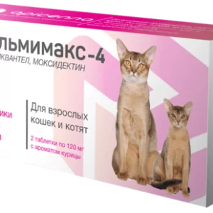 Гельмимакс - 4 для взрослых кошек и котят 1 ТАБ