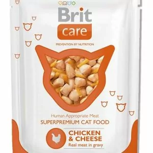 Brit Care 0.080 курица и сыр пауч д/кошек