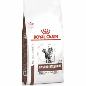 Royal Canin Gastro Intestinal Moderate Calorie диетический корм для взрослых кошек с избыточной массой тела, рекомендуемый при панкреатите и острых расстройствах пищеварения 2 кг