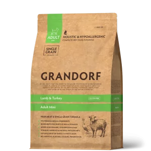 GRANDORF DOG Lamb&Turkey MINI Ягнёнок с индейкой для собак мини пород 1 кг.