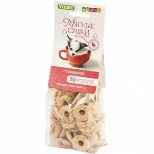 TITBIT Мясные сушки с говядиной (100 г)