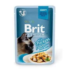 Brit Premium 0.085 Кусочки из куриного филе в соусе пауч д/кошек