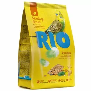 RIO Корм для волнистых попугайчиков в период линьки, пакет 1кг.
