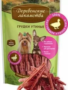 Деревенские лакомства" для мини-пород Грудки утиные, 55г