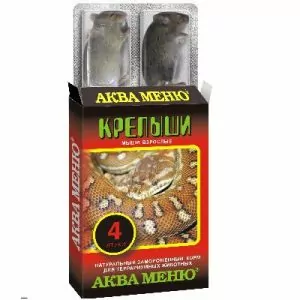 МЫШЬ ВЗРОСЛАЯ (КРЕПЫШИ)  ЗАМОРОЖЕННАЯ 4ШТ В БЛИСТ
