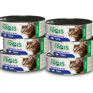 FRAIS HOLISTIC CAT КОНСЕРВЫ ДЛЯ КОШЕК ЛОМТИКИ В ЖЕЛЕ, ТУНЕЦ 100 ГР