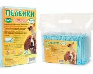 Пеленки (Лаурон) с суперабсорбентом 60*60  5 шт д/животных