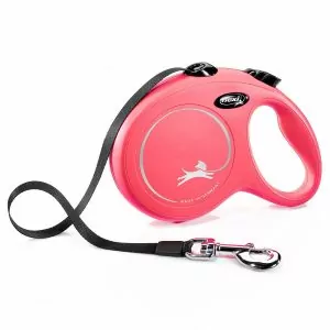 РУЛЕТКА FLEXI NEW CLASSIC L 5М ДО 50КГ РЕМЕНЬ КРАСНЫЙ       42603
