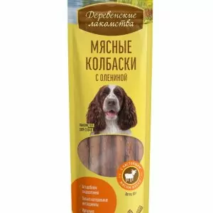 "Деревенские лакомства" Мясные колбаски с олениной, 45г