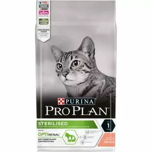 Pro Plan Sterilised для стерилизованных кошек с лососем 1,5кг