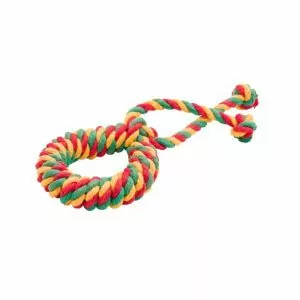 ИГРУШКА ДОГЛАЙК КОЛЬЦО КАНАТНОЕ СРЕДНЕЕ D-2360 ЖЕЛ/ЗЕЛ/КРАСНЫЙ