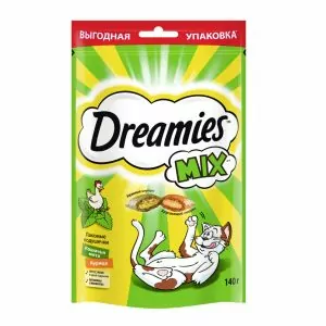 КОРМ DREAMIES С КУРИЦЕЙ И МЯТОЙ 12*1 140г