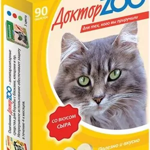 ЛАКОМСТВО ДОКТОР ЗОО Д/КОШЕК 90Т СЫР