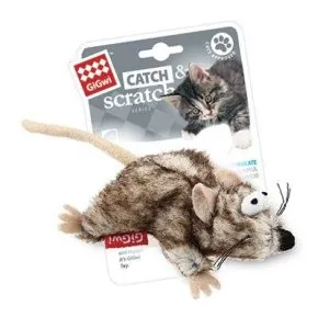GiGwi 75383 Игрушка д/кошек Мышка с кошачей мятой