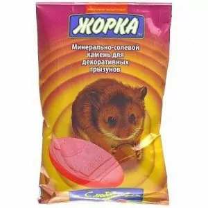 МИНЕРАЛЬНО-СОЛЕВОЙ КАМЕНЬ ЖОРКА Д/ГРЫЗУНОВ 2ШТ (1*60)