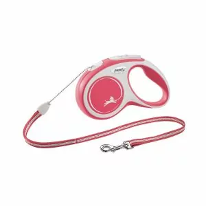РУЛЕТКА FLEXI NEW COMFORT S 5М ДО12КГ ТРОС КРАСНЫЙ