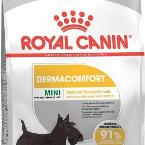 Royal Canin Mini Dermacomfort  для поддержания здоровья кожи и красоты шерсти 1 кг