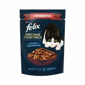 FELIX Мясные ломтики Говядина 1/26/75г (12461480)