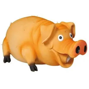 TRIXIE 35499 Игрушка д/собак "Свинья с щетиной", латекс 21см
