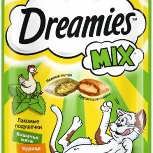 КОРМ DREAMIES С КУРИЦЕЙ И МЯТОЙ 6*1 60г