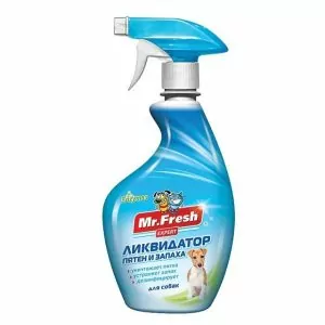 Mr.Fresh Expert 3 В 1 ЛИКВИДАТОР ПЯТЕН И ЗАПАХА Д/СОБАК 500МЛ F404