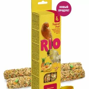 Лакомство RIO. Палочки для канареек с тропическими фруктами, коробка 2х40г.