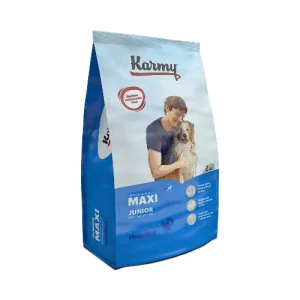 Karmy Maxi Junior с Индейкой полнорационный сухой корм для щенков крупных пород до 1 года 2кг.