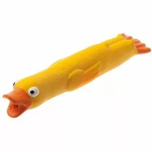Игрушка (ZooOne) латекс L-413 "Утка со звуком" 19 см