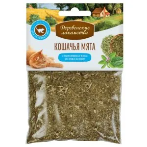 "Деревенские лакомства" Кошачья мята Лимонник + мелисса, 15г