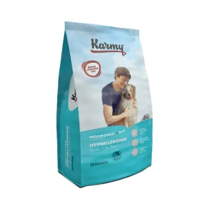Karmy Hypoallergenic Медиум и Макси с Ягнёнком полнорационный сухой корм для собак средних и крупных пород старше 1 года, склонных к пищевой аллергии 2кг.
