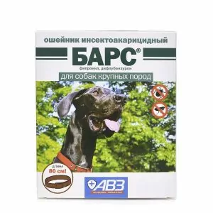Барс ошейник инсектоакарицидный для собак крупных пород 80см
