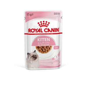 Royal Canin Kitten паучи для котят до 12 месяцев кусочки в соусе, 85 г