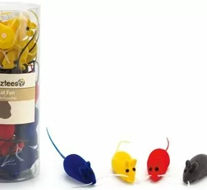 Игрушка Бизтис (Beeztees) 419967 Мышь велюровая, в ассорт. 6см д/кошек