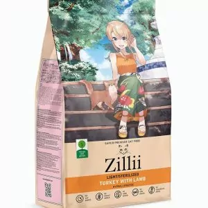 Zillii Adult Cat Light/Sterillized Индейка с ягнёнком сухой для кошек стерилизованных и кошек с избыточным весом 0,4кг