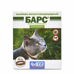 Барс ошейник инсектоакарицидный для кошек