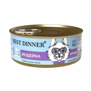 Консервы для собак Best Dinner Urinary "Индейка с картофелем" Exclusive VET PROFI - 0,1 кг