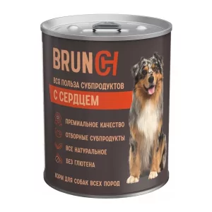 Brunch 0,340 с сердцем консервы д/собак