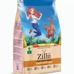 Zillii Adult all Breeds Dog Индейка с ягнёнком сухой полнорационный корм для собак всех пород 3кг.