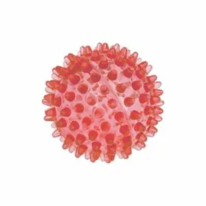 Мяч  массажный  6 см прозрачный Crystal ZooOne (красный) 560C-8