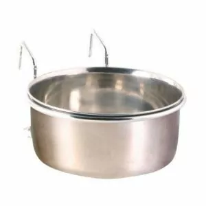 МИСКА ТРИКСИ Д/ПТИЦ С КРЕПЕЖОМ МЕТАЛЛ 9,5СМ 0,3Л 5494