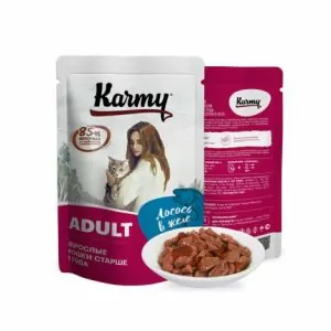 Karmy Adult Лосось  в желе 80г